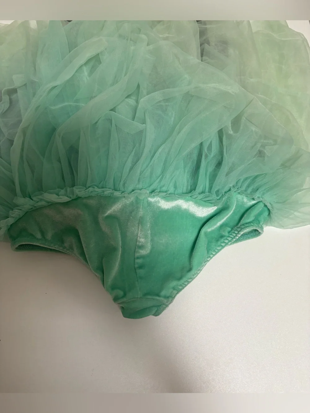 Girls Black and Mint Green Fairy Costume Dress